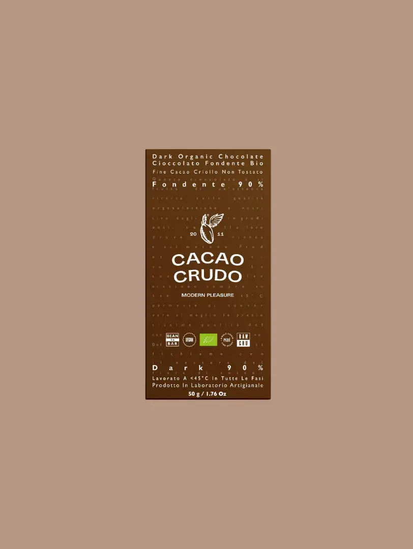 90 % čokol&aacute;da bez cukru - Cacao Crudo, 50 g