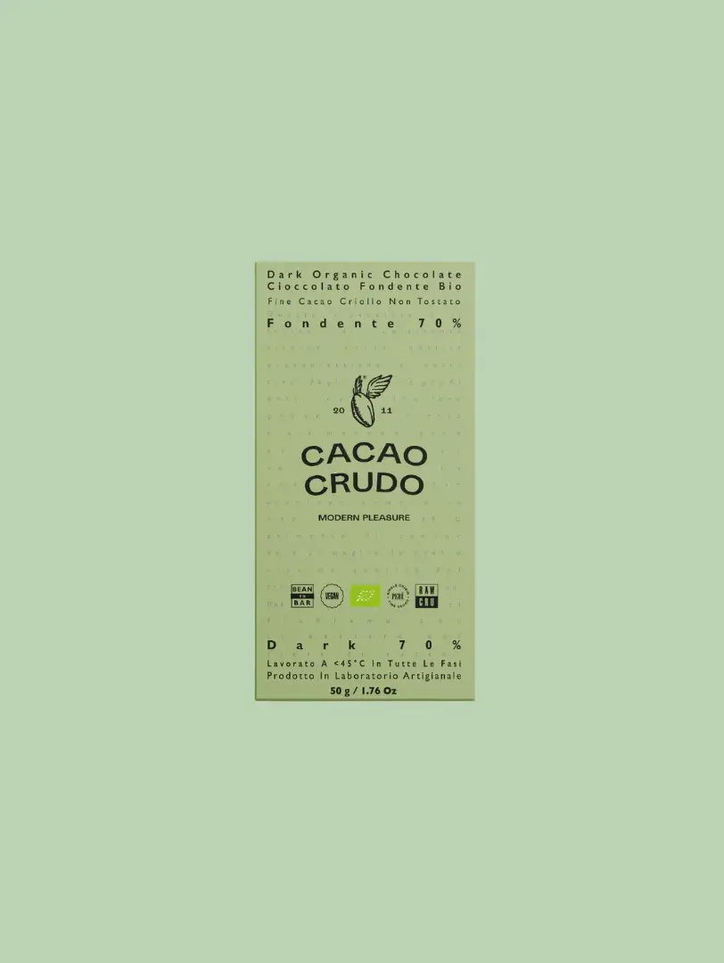 70 % čokol&aacute;da bez cukru - Cacao Crudo, 50 g