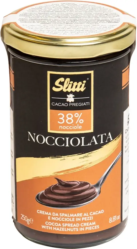 Lieskovcov&aacute; 38 % čokol&aacute;dov&aacute; n&aacute;tierka s k&uacute;skami lieskovcov Nocciolata, 250 g