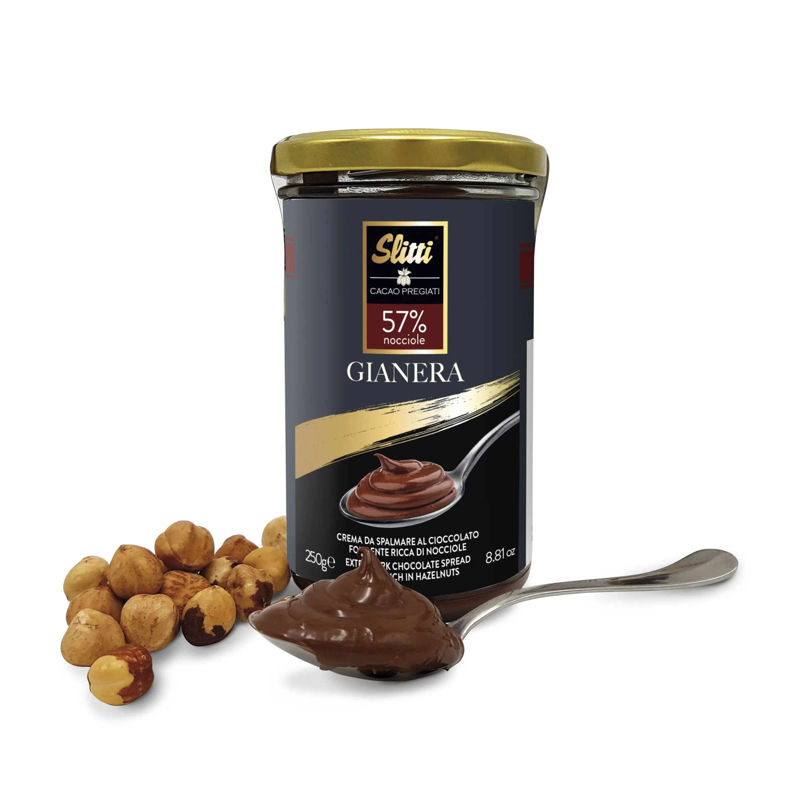 Lieskovcový kakaový krém Gianera, 250 g 